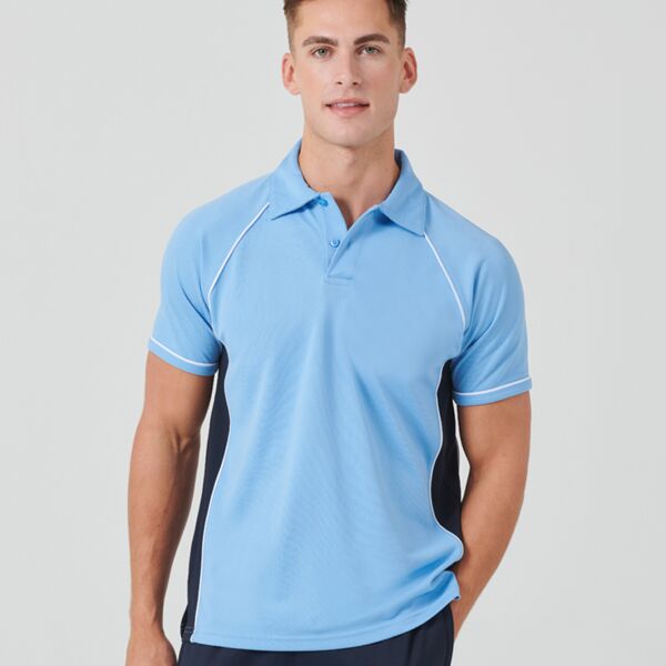 Finden + Hales Performance Piped Polo Shirt Thumbnail